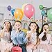 Helium Tank for Balloons At Home, 14.9 Cu Ft Helium Balloon Pump Kit with 50 Assorted Latex Balloons, White Curling Ribbon and Wholesalehome Balloon Tie Tool