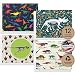 Dinosaur Note Card Set - 12 Recycled Cards and Envelopes - 4 Unique Note Card Designs - Made in USA