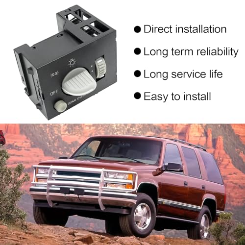 DUZFOREI 93443101 Headlight Switch Dome Lamp Switch Instrument Panel Dimmer Switch Replacement for Chevy GMC C1500 C2500 C3500 K1500 K2500 K3500 Chevy Express1500 2500 3500 Replaces#15047634 15047633 by DUZFOREI - Image 7