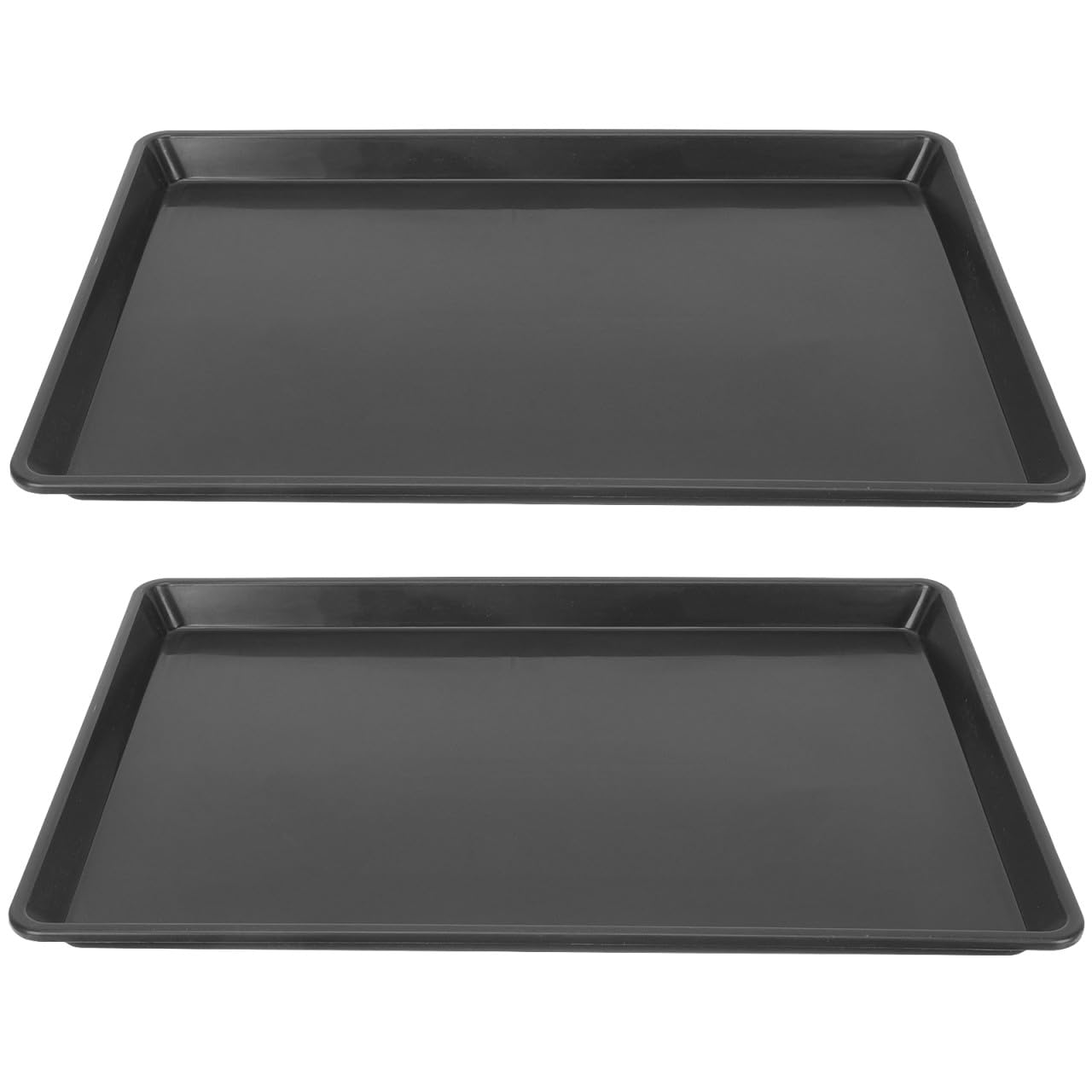 2 bandejas para jaulas de Mascotas: Base de plástico para jaulas de Perros y Conejos - Bandeja Plana de plástico de 45 x 30 cm - Revestimiento antiderrames para la recolección de