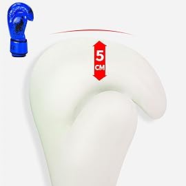 Kids Boxing Glove 6oz 8oz, Youth, Boys and Girls Training Sparring Gloves for Punching Bag, Kickboxing, Muay Thai, MMA, UFC, Gift for Age 6-15 Years (Blue, 8 oz (80-105 lbs))