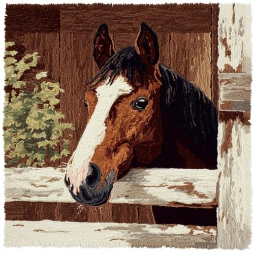 Kit para hacer fundas de cojín DIY de caballo, gancho para colgar y decorar sofás
