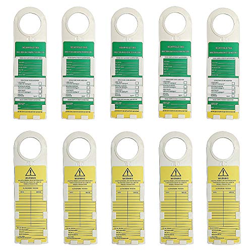 Scaffold Status Holder and Tags, 10 Holder, 10 Scaffold Tags, 11-3/4