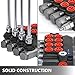 Mophorn 4 Spool Hydraulic Directional Control Valve 11GPM Hydraulic Control Valve double acting Hydraulic Valve for Tractors Loaders Tanks