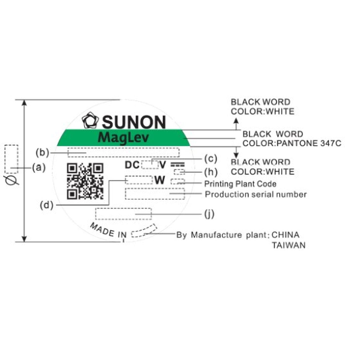 Wentylator 24V DC 1,8W 60x60x15mm 44,8m³/h 4700U/min 44,8m³/h Sunon MF60152V11000UA99