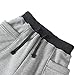 BINPAW Boys Cotton Jogger Sports Sweat Pants Sweatpants with Side Pockets, Grey, 6T-7T(6-7 Years)=Tag 130