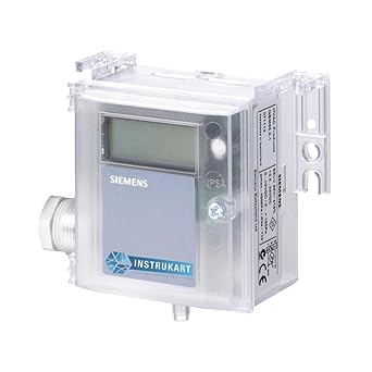 Siemens QBM3020-1D Air Duct Differential Pressure Sensor With Display (Pressure Range: 0 to 100 Pa) By Instrukart