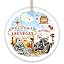Artistic Las Vegas Collage Art Ceramic Ornament, Travel Souvenir