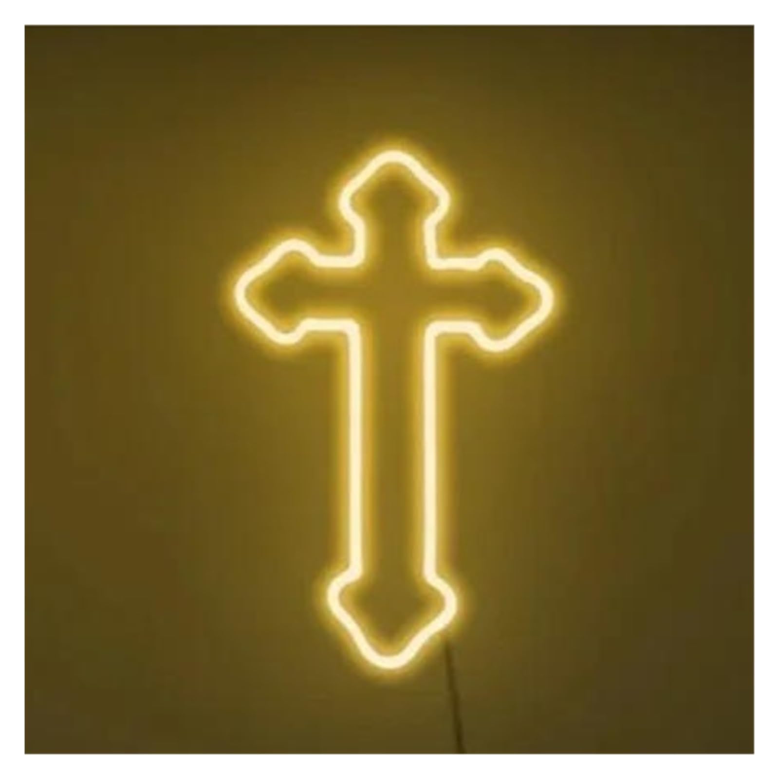 Lemst A Signs Lamp Jesus Cross Neon Sign Light Dimmable For Home Room Bedroom Party Hanging Wall Rt Decor Usb Powered Lamp 38Cmx25cm(A)