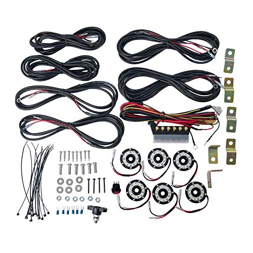 KC HiLiTES 91025 Cyclone Clear LED Rock Light Kit (6-Light system for Jeep JK 07-16)