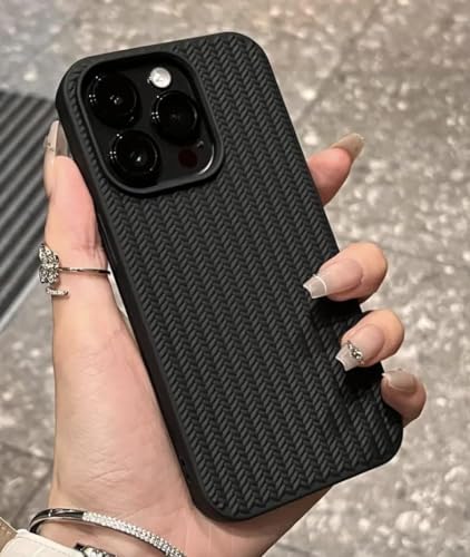Image of Back Cover for iPhone 14 Pro |Soft 3D Shaped 360 Degree Anti Slip Drop Protection Case Cover | Pack of 1 (Black)