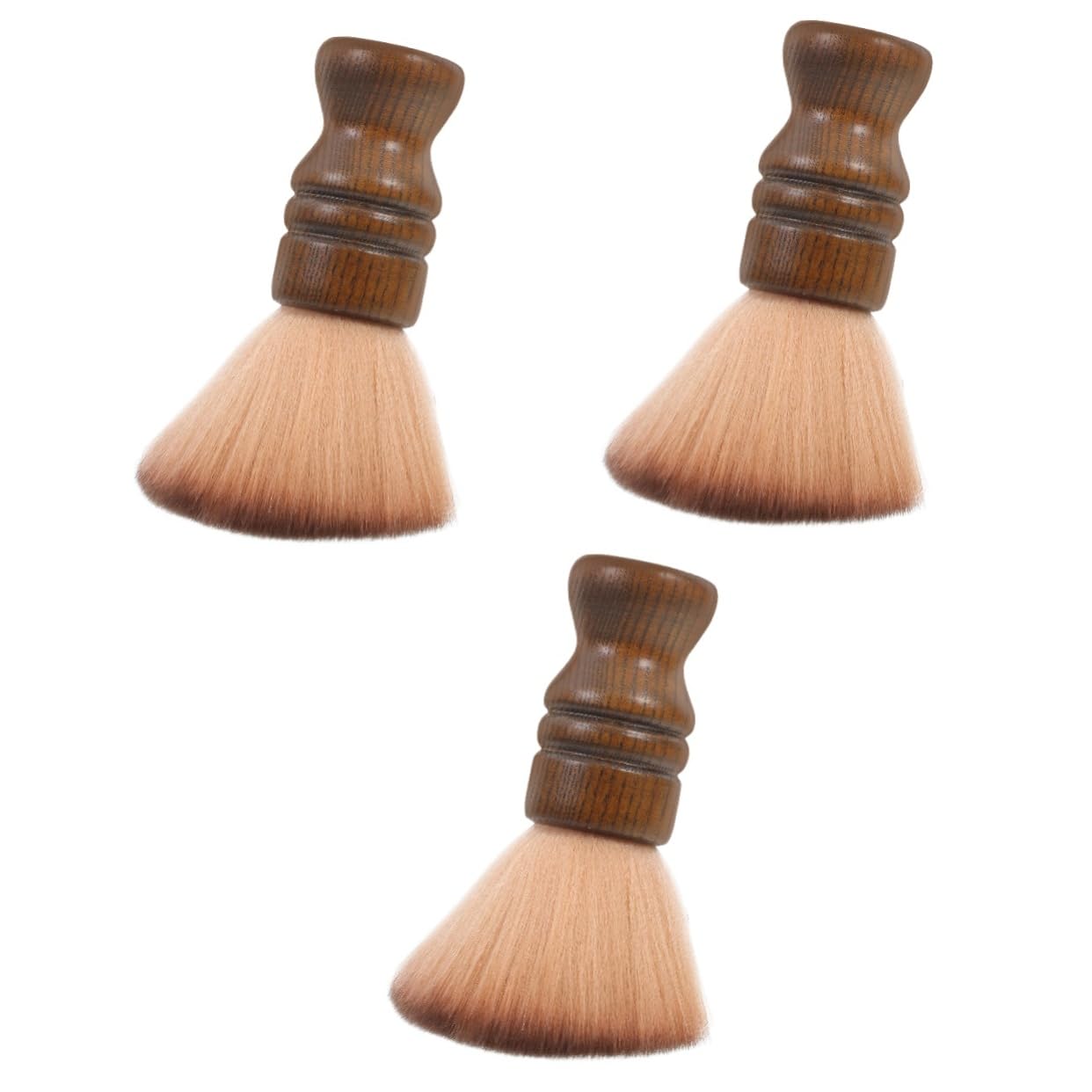 DOITOOL 3pezzi Spazzola Legno Con Manico Ergonomico Per Pulizia Barba e Spazzola Per Con Setole Morbide Per Parrucchieri e Uso Personale