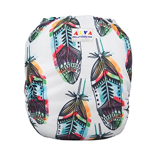 ALVABABY Cloth Diaper Adjustable Reuseable & Washable Pocket Nappies + 2 Inserts YX10