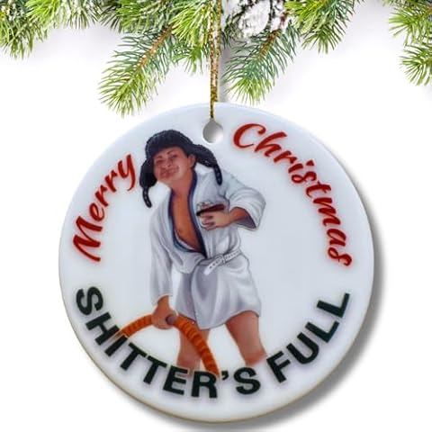 Cousin Eddie Ornament 2024 - Shitters Full Ornament - Christmas Vacation Gifts - Christmas Vacation Ornament - Funny Ornaments for Christmas Tree, Gag Gifts, White Elephant Gifts, Funny Gifts Cover