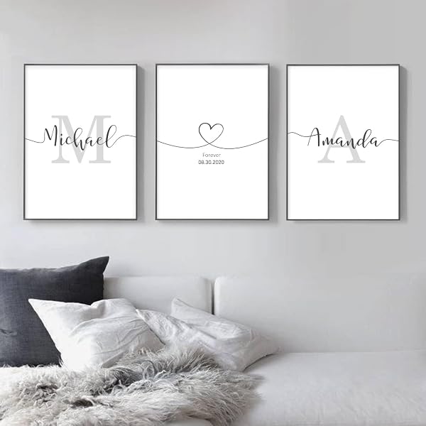 Woodkap Custom Couples Sign Wall Art: A Personalized Gift for Engaged Couples
