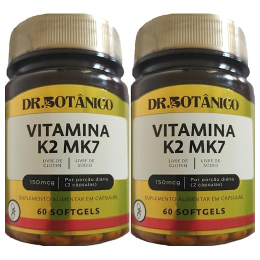 VITAMINA K2 MK-7 DR. BOTANICO 60 Cápsulas Kit 2 Unidades