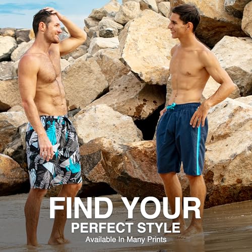 Image of Kanu Surf Men's Big Viper Extended Size Stripe Swim Trunk