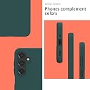 YATWIN Silicone Back Case for Samsung Galaxy A16, Soft-Touch Phone Back Cover for Samsung Galaxy A16 - Dark Green gallery image