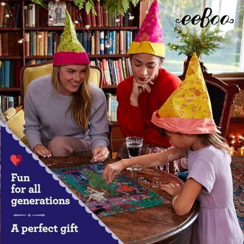 Image of eeBoo Christmas in Brooklyn 1000 Piece Square Jigsaw Puzzle, 23 inch x 23 inch