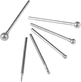 Installation facile Tête de broyage de diamant Tête de meulage de diamants, 2,35 mm 1 / 2/3 / 4/5 / 6mm Diamant Polissage sphérique de la tête de meulage de la tête de meulage de meulage pour outils r