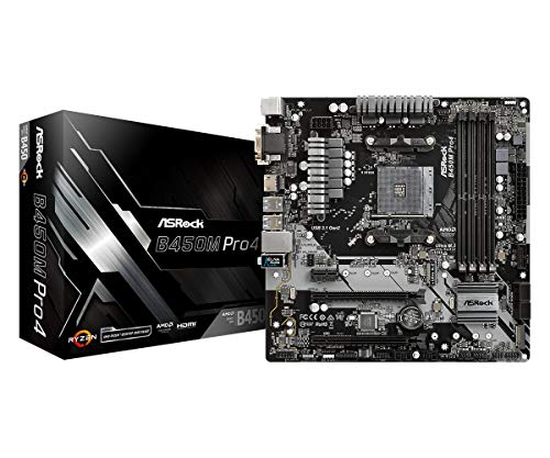 MB ASRock AM4 m-ATX D-Sub/HDMI/DVI DDR4 Retail - AMD socket AM4 (Ryzen) - Micro/Mini/Flex-ATX, B450M PRO4 - Image 4