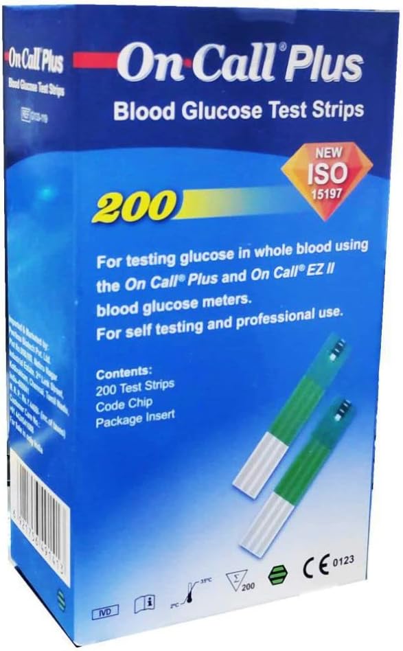 On Call Plus Blood Glucose Test Strips 200 nos