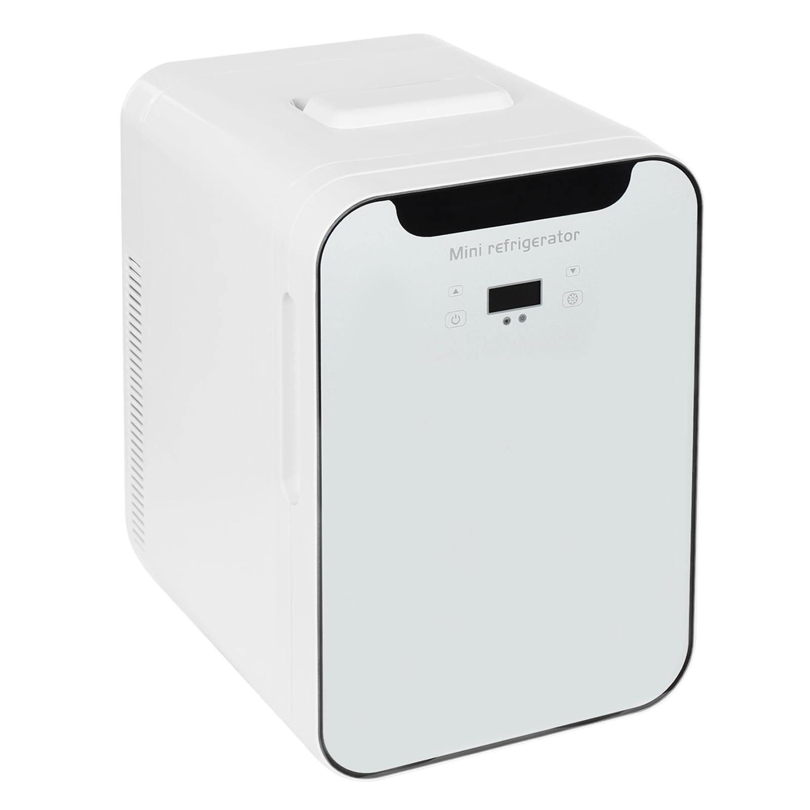 Mini frigorifero da 20 l, 220 V/12 V, multifunzione, piccolo frigo portatile, funzione di raffreddamento e riscaldamento, display digitale a LED, per campeggio, soggiorno e uffici