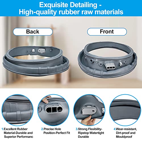 Upgraded Dc97-18094B Washer Door Boot Seal Gasket Diaphragm For Samsung Washing Machine Wf42H5000Aw/A2 Wf42H5100Aw/A2 Wf42H5200Af/A2 Wf42H5200Ap/A2 Wf42H5200Aw/A2Ps9606239 Ap5917067 Eap9606239 4000547 #TOP3