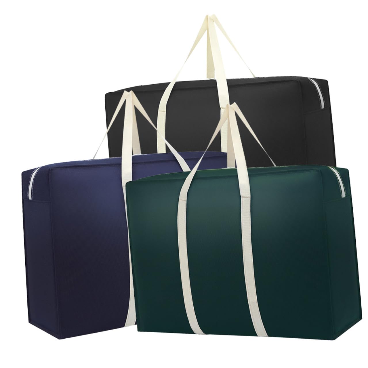 Sacs de rangement pour vêtements et déménagement par 3 Homoyoyo bleus pliables