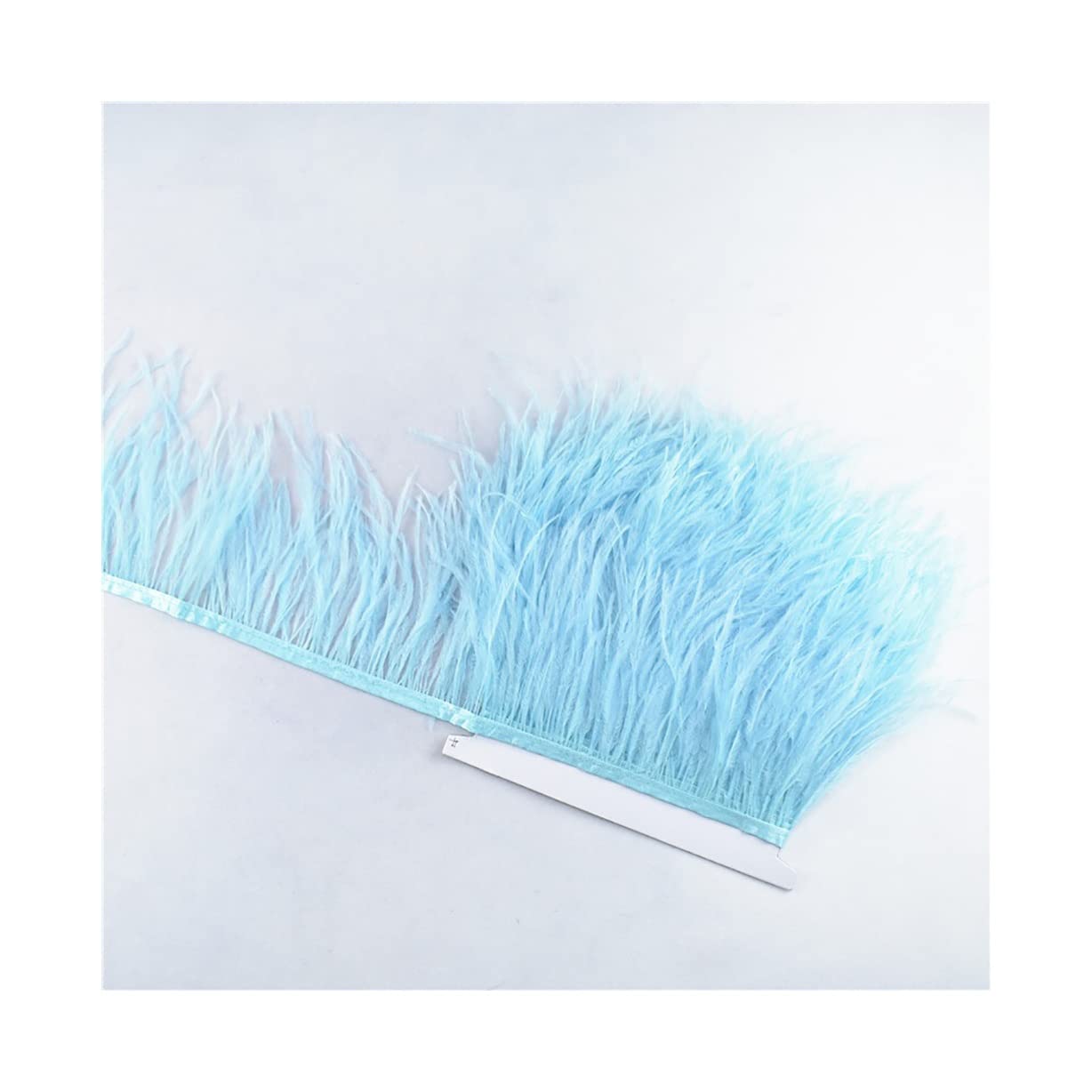 Plumes d'autruche bleu clair de 2 yards pour la création de bijoux et robes