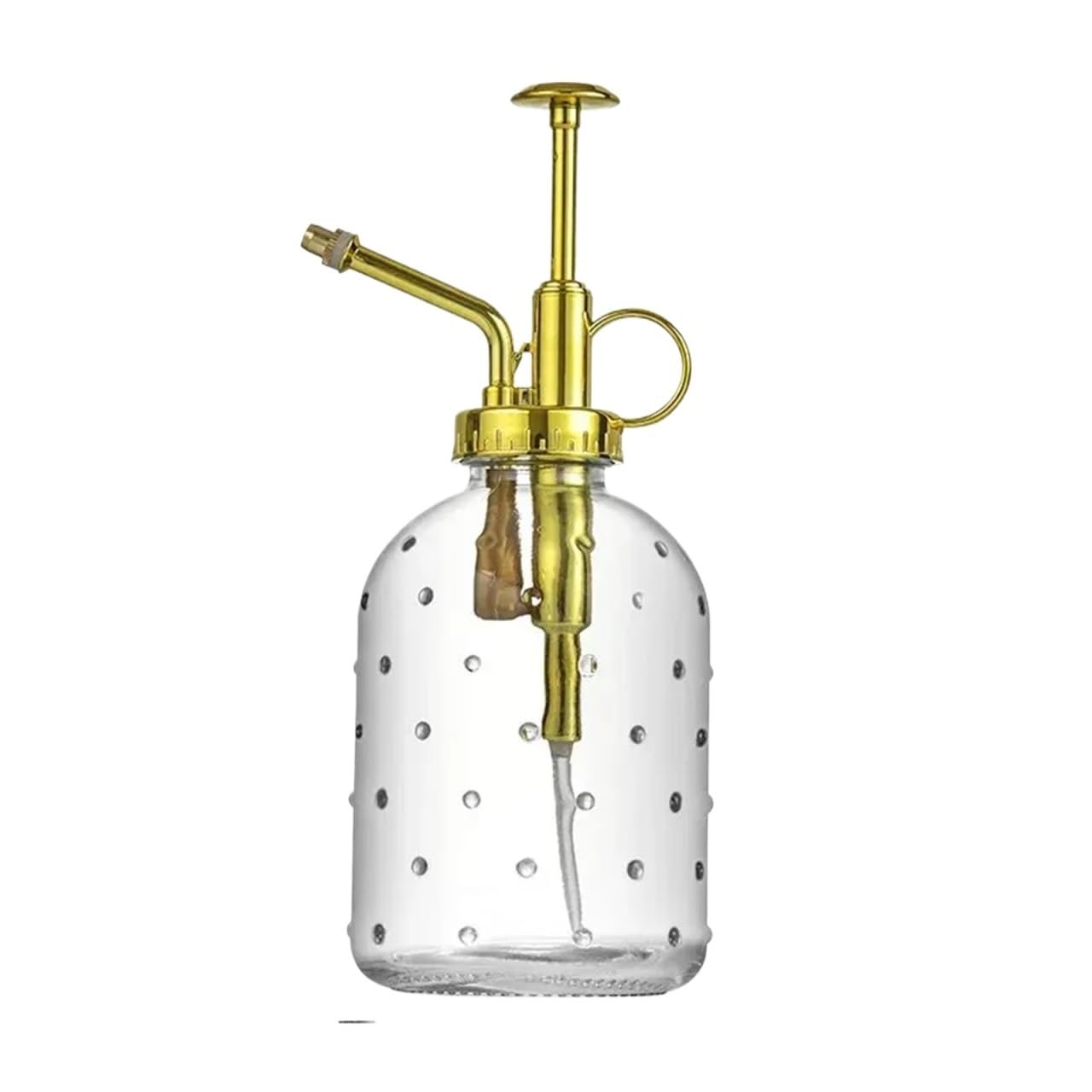 350ml Plant Flower Glass Garden Watering Spray Bottle Push-type Can Retro Atomization Nozzle For Plant