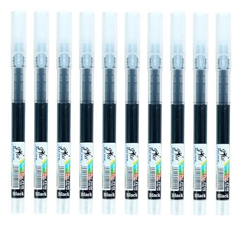 Image of JITO 0.5mm Fine Tip Roller Pen, Black Ink - Pack of 20 (10x2)