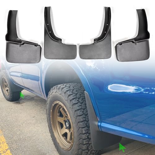 Image of Mud Flaps for Ford Ranger 2019 2020 2021 2022 2023 (Not Fit for Raptor & Tremor Package Model) Front & Rear No Drill All Weather Mudflaps Splash Guards for Ranger Trucks