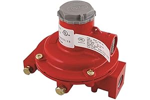 Marshall 1122H-AAJ First Stage Propane LP Regulator with 10PSI Output and 1/4" x 1/2" Connections