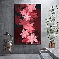 SIGNWIN Framed Canvas Wall Art Colorful Leaves Canvas Prints Home Artwork Decoration for Living Room,Bedroom - 16