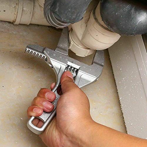 Clé à Molette Réglable Ultra Fine 16-68mm - Outil Plombier Alliage Aluminium Salle De Bain