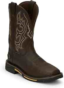 パーツ justin Justin Men's Pulley Aged Brown Lace-Up Work Boot SE681