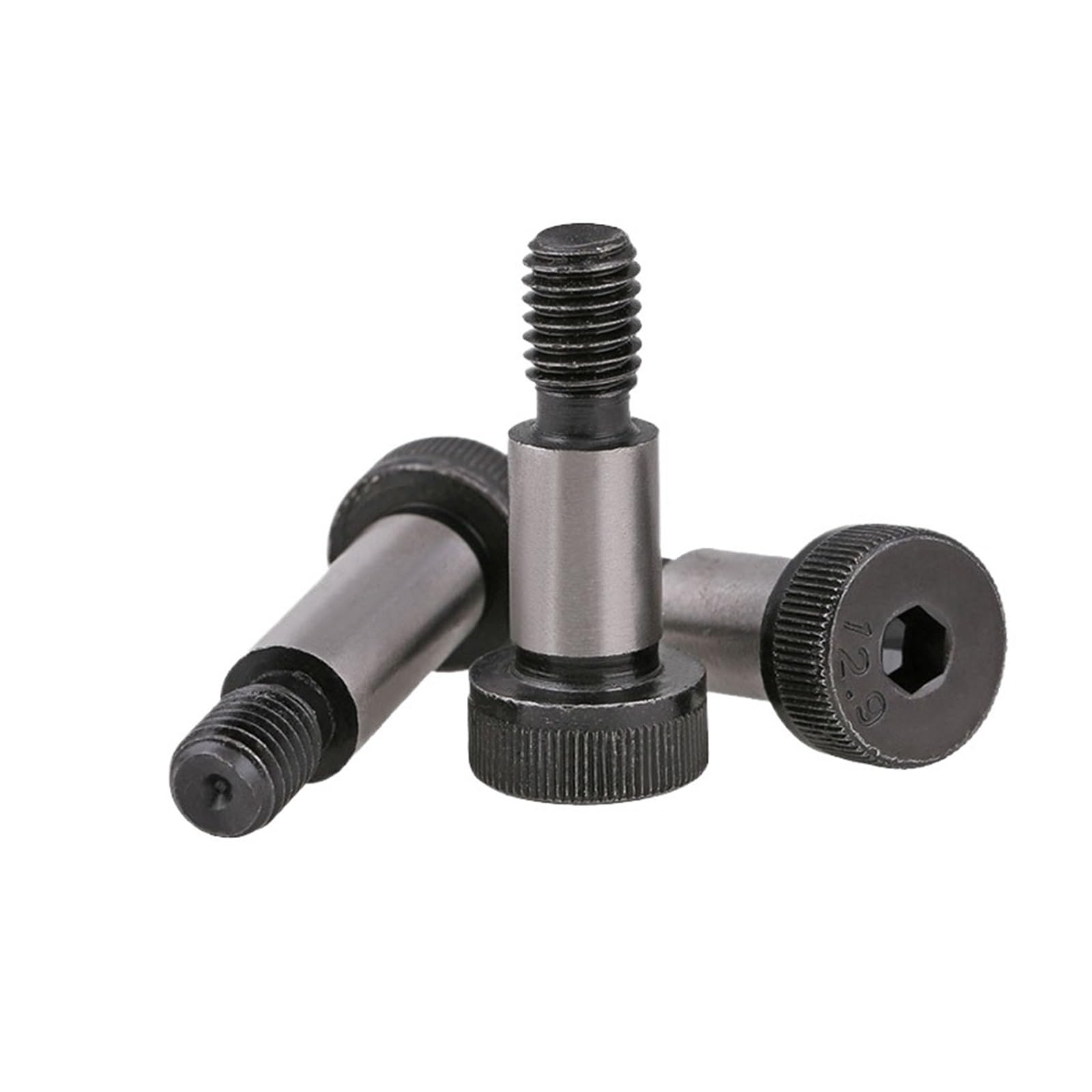 Roulements à rouleaux grade 12.9 vis épaulement D8xM6 tête hexagonale creuse 70mm 2Pcs