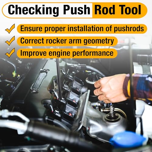 Image of Pushrod Length Checker, Checking Push Rod Tool, Adjustable Pushrods from 6.8 inch to 7.8 inch, Engine Push Rods, Pushrod Measuring Tool Fits for LS Engine for Comp 7702-1
