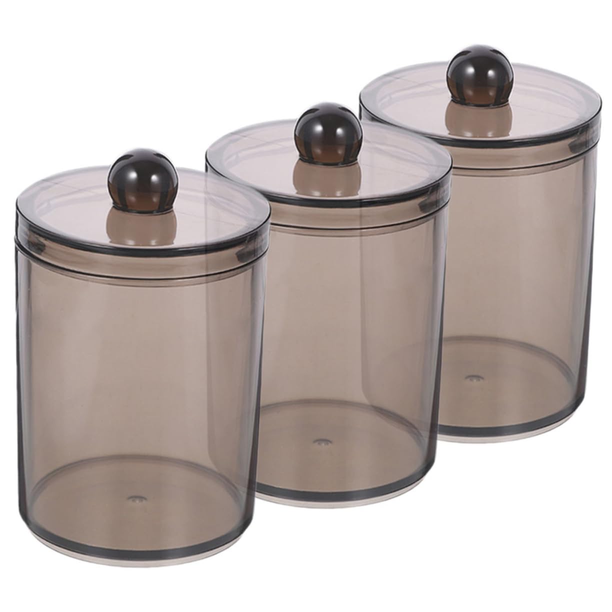 9stücke Teiliges Wattestäbchen- Deckel Schwarze Aufbewahrungsbox Für Wattepads Und Kleine Gegenstände Multifunktionaler Organizer Für Bad Schlafzimmer Und Büro Platzsparend