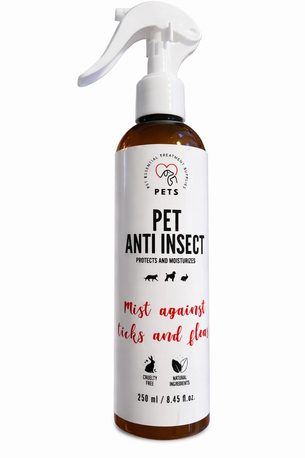 Produit naturel contre les tiques et les puces avec effet immédiat – Répulsif anti-puces pour chats et chiens sans additifs synthétiques Alternative sûre et efficace aux comprimés, ne charge pas le