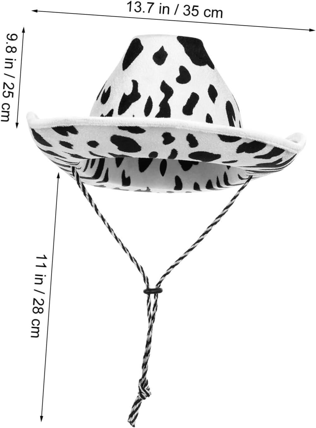 1pc Creative Cow Print Fedora Hat for Parties Stylish Hat for Adults Durable Felt Material for Beach Clubbing and Casual Wear Eye Catching Party Accessory