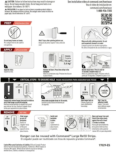 Command Folding Clothes Hanger, 1 Hook, 3 Strips - image 7