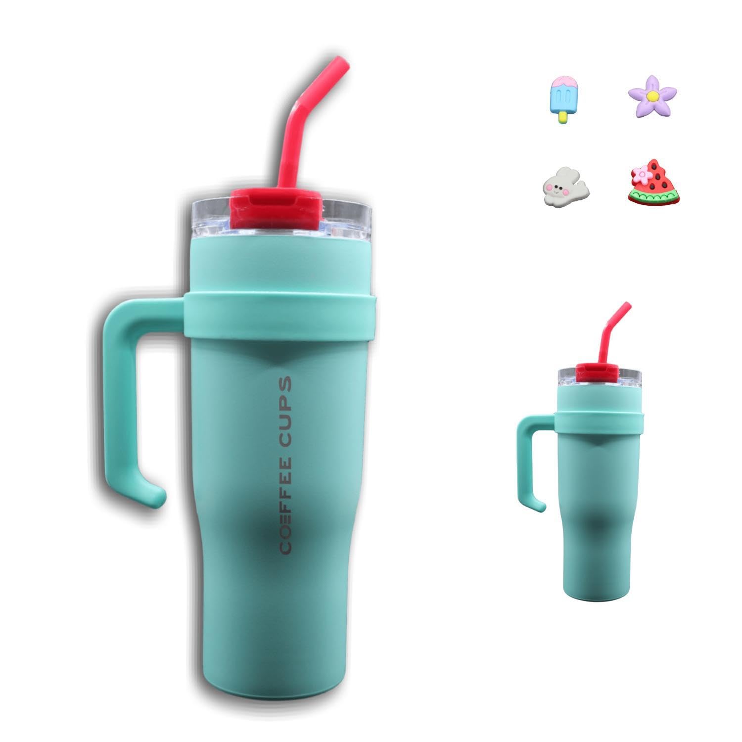 Xfopz 40 oz Tumbler with Handle and Straw Lid, Leak Proof Travel Coffee Mug, Double Wall Stainless Steel Insulated Tumbler Cup Keep Drinks Cold or Hot, Water Bottle for Car Cup Holder (Pink) (B0CLL7MDRX) Amazon Price History, Amazon Price Tracker