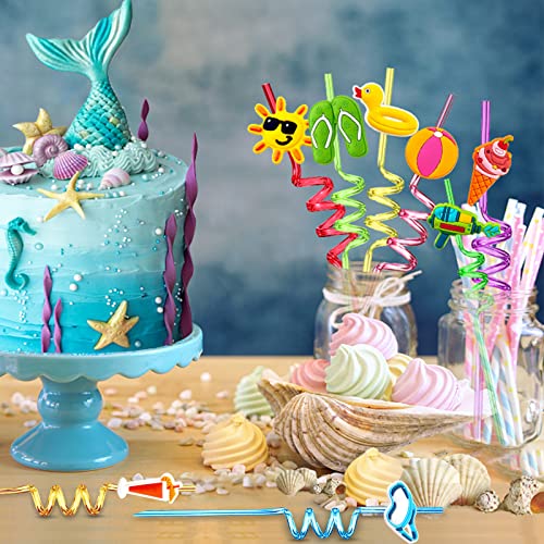24 pitillos plásticos verdes reutilizables para fiesta miniatura 2