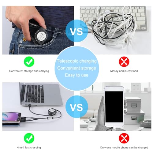 SDBAUX Multi 3 in 1 Cavo di Ricarica