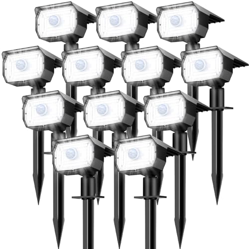 nipify Solar Spot Lights Outdoor Motion Sensor with 3 Modes,