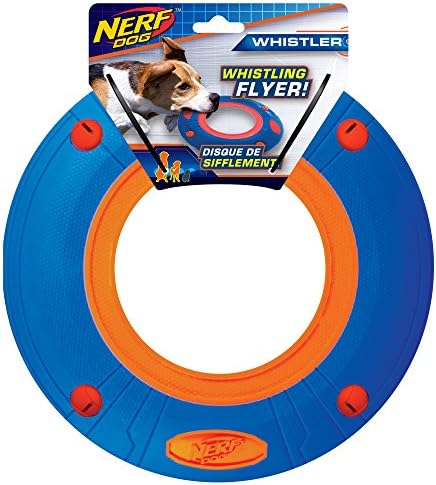 Nerf Dog10in Atomic Howler - Blue/Orange, One-Size-for-Most