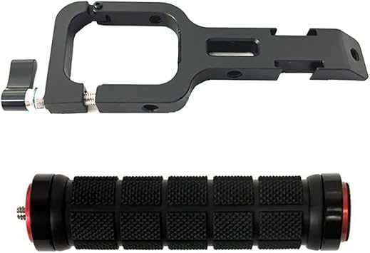 Handheld Gimbal Stabilizer Extension Arm Hand Grip with 1/4 Screw Hole Cold Shoe Mount Compatible with WEEBILL 3 3E 3S Hand Grip Combo