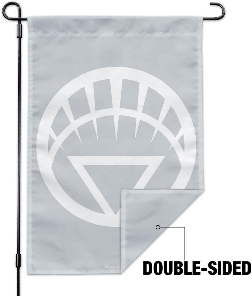 Green Lantern Blackest Night White Lantern Logo Garden Yard Flag